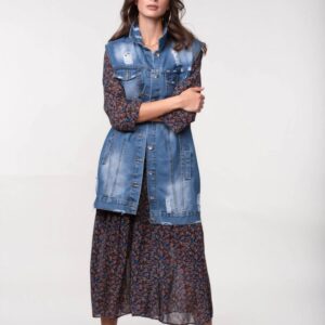 OVERSIZED JACKET Αμάνικο ( JJ 746)